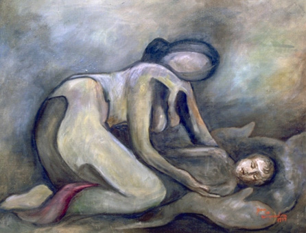 Tamil Art - Mother & Child
