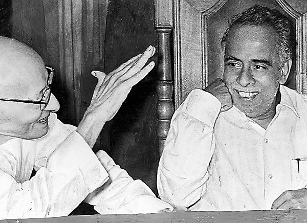 Annadurai with Rajagopalachariya