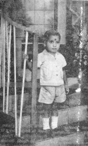 Thileepan as a Child