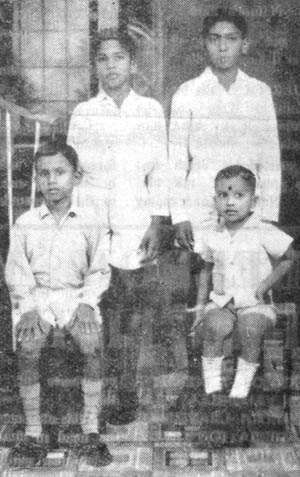 Thileepan with his Brothers