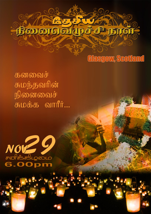 Maveerar Naal 2008, Scotland